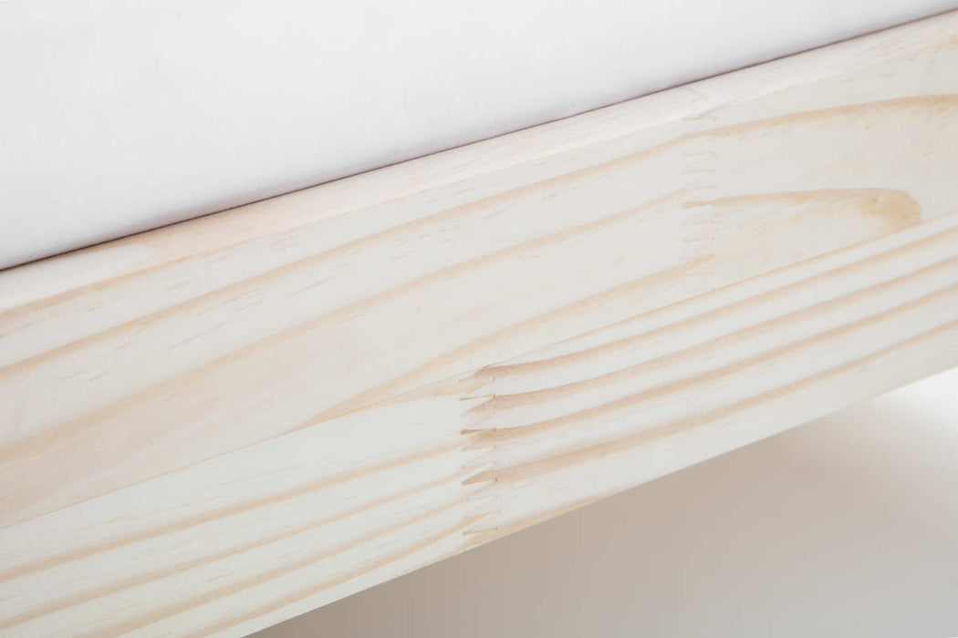 Kendal Bed – Unfinished Pine Frame | Durable Natural Style - Luminex FurnitureWooden BedsSAM002