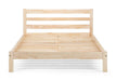 Kendal Bed – Unfinished Pine Frame | Durable Natural Style - Luminex FurnitureWooden BedsSAM002
