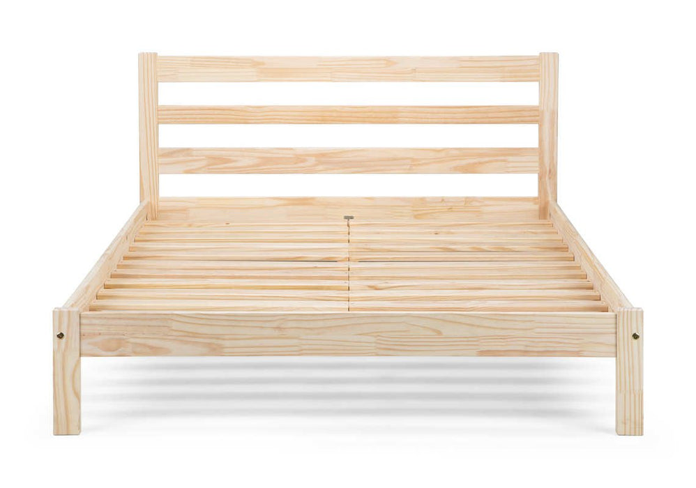 Kendal Bed – Unfinished Pine Frame | Durable Natural Style - Luminex FurnitureWooden BedsSAM002