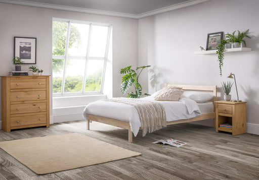 Kendal Bed – Unfinished Pine Frame | Durable Natural Style - Luminex FurnitureWooden BedsSAM002