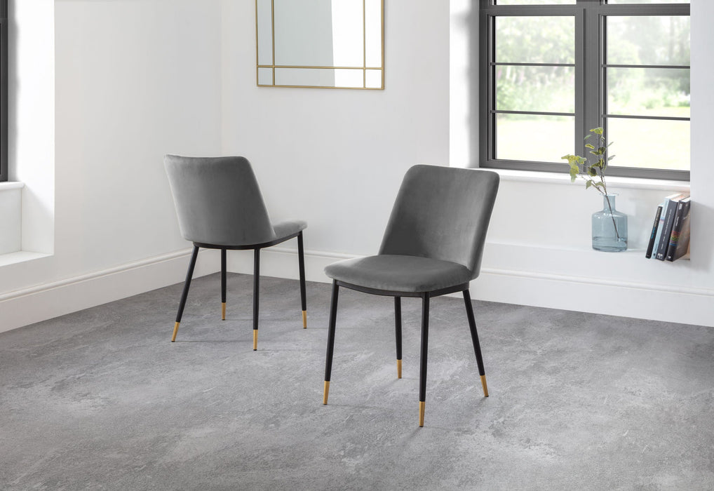 Kensington Velvet Dining Chairs – Set of 2 - Luminex FurnitureChairsDEL011