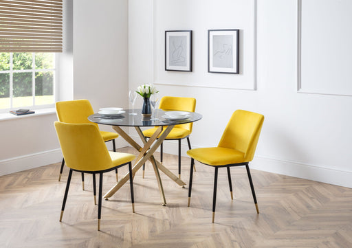 Kensington Velvet Dining Chairs – Set of 2 - Luminex FurnitureChairsDEL011