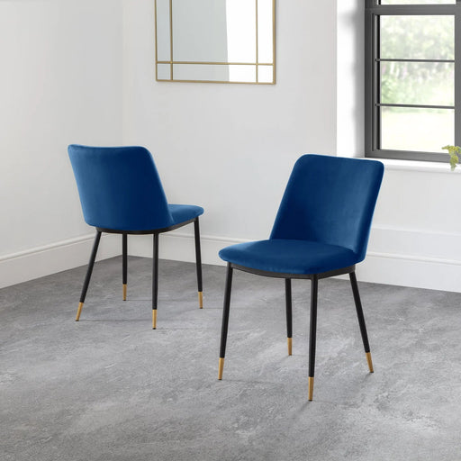 Kensington Velvet Dining Chairs – Set of 2 - Luminex FurnitureChairsDEL012