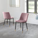 Kensington Velvet Dining Chairs – Set of 2 - Luminex FurnitureChairsDEL014