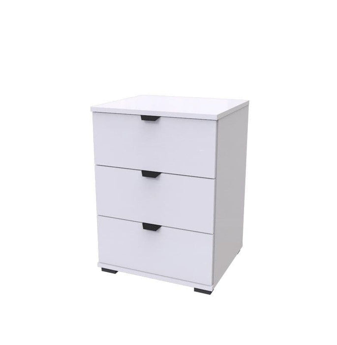 Kensley Arctic White 3 - Drawer Bedside Table - LuminexFurnitureBedside Table3402