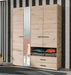Kensley Oak 4 - Door 2 - Drawer Wardrobe with Mirror - LuminexFurnitureWardrobe3044