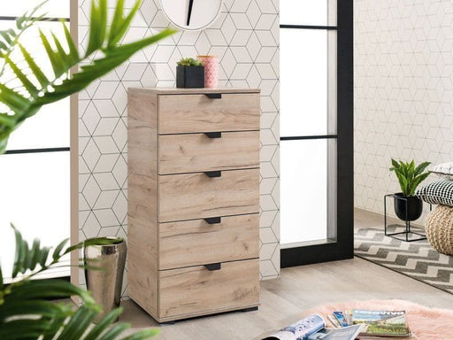 Kensley Oak Narrow 5 - Drawer Chest - LuminexFurnitureChest of drawers3410