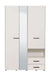 Kensley White 3 - Door 2 - Drawer Wardrobe with Mirror - LuminexFurnitureWardrobe3041