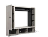 Langford Entertainment Unit – Oak Effect & Black - LuminexFurnitureTV Unit3058