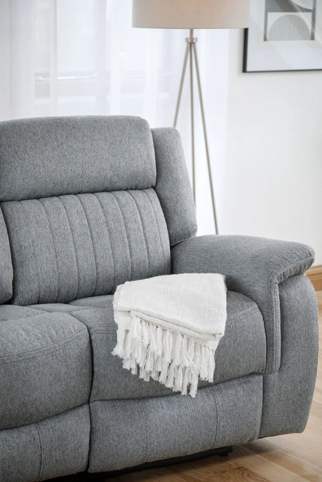 Langham Electric Recliner Fabric Sofa – Grey 3 Seater | Luxe Comfort - Luminex FurnitureSofaslinden_electric_recliner_grey_3_seater