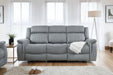 Langham Electric Recliner Fabric Sofa – Grey 3 Seater | Luxe Comfort - Luminex FurnitureSofaslinden_electric_recliner_grey_3_seater