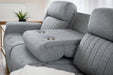 Langham Grey Fabric 3+2 Electric Recliner Sofa Set – Dual Power - Luminex FurnitureSofaslinden_electric_recliner_grey_3+2_seater
