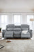 Langham Grey Fabric 3+2 Electric Recliner Sofa Set – Dual Power - Luminex FurnitureSofaslinden_electric_recliner_grey_3+2_seater