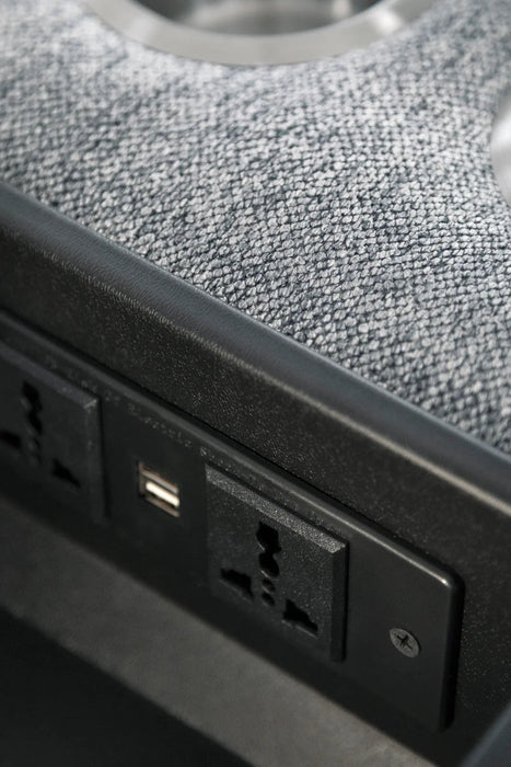 Langham Grey Fabric 3+2 Electric Recliner Sofa Set – Dual Power - Luminex FurnitureSofaslinden_electric_recliner_grey_3+2_seater