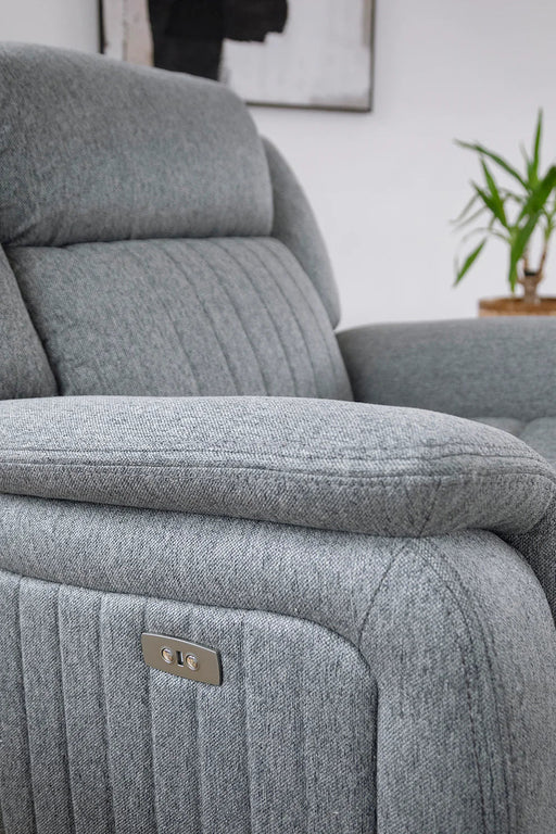 Langham Grey Fabric Electric Recliner Armchair - Luminex FurnitureOccasional Chairslinden_electric_recliner_grey_chair