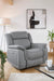 Langham Grey Fabric Electric Recliner Armchair - Luminex FurnitureOccasional Chairslinden_electric_recliner_grey_chair
