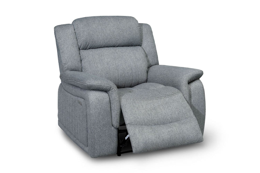 Langham Grey Fabric Electric Recliner Armchair - Luminex FurnitureOccasional Chairslinden_electric_recliner_grey_chair