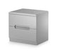Lexington 2 Drawer Bedside in Grey Gloss - Luminex FurnitureBedside TableMAN801