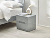 Lexington 2 Drawer Bedside in Grey Gloss - Luminex FurnitureBedside TableMAN801