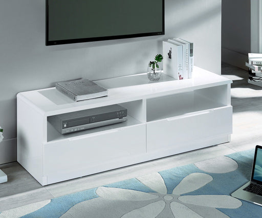 Lexington 2 Drawer Media Unit – White High Gloss - Luminex FurnitureTV UnitMAN305