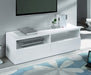 Lexington 2 Drawer Media Unit – White High Gloss - Luminex FurnitureTV UnitMAN305