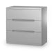 Lexington 3 Drawer Chest - Grey - Luminex FurnitureChest of drawersMAN802