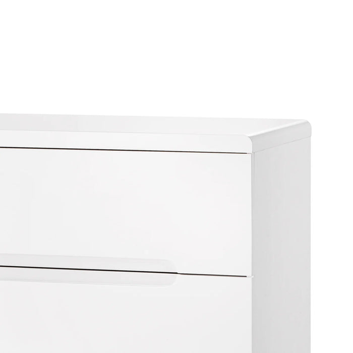 Lexington 3 Drawer Chest – White High Gloss - Luminex FurnitureChest of drawersMAN202