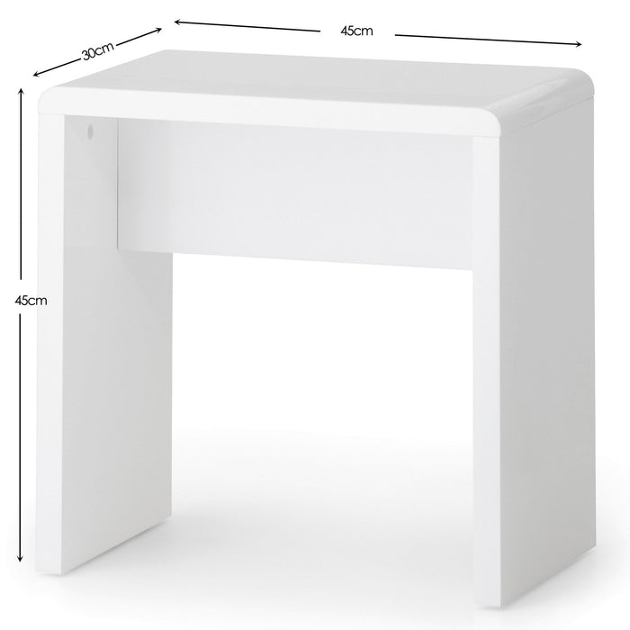 Lexington Dressing Stool - White - Luminex FurnitureOttomanMAN210