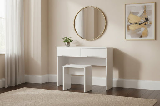 Lexington Dressing Stool - White - Luminex FurnitureOttomanMAN210