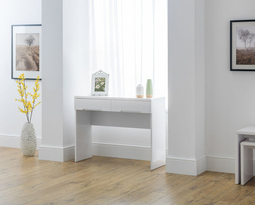 Lexington Dressing Table With 2 Drawers - High Gloss White - Luminex FurnitureDressing TableMAN209