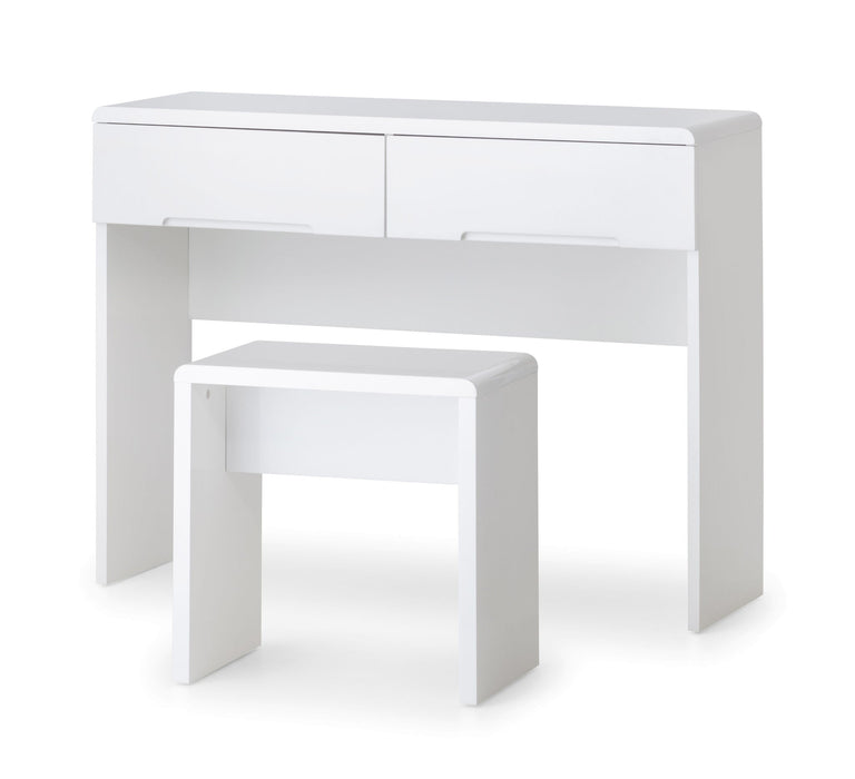 Lexington Dressing Table With 2 Drawers - High Gloss White - Luminex FurnitureDressing TableMAN209