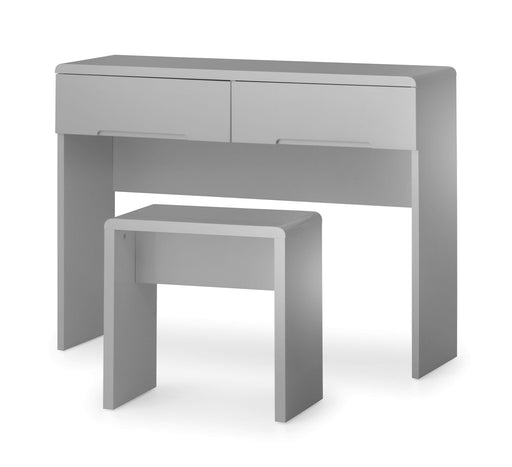 Lexington Grey Gloss Dressing Stool - Luminex FurnitureOttomanMAN810