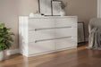 Lexington White High Gloss 6 Drawer Chest of Drawers - Luminex FurnitureChest of drawersMAN205