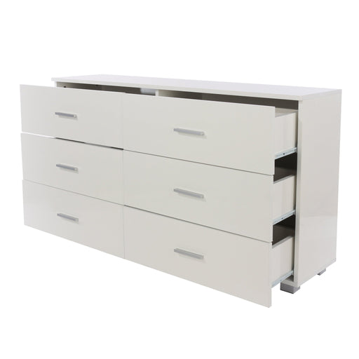 Lido 3+3 chest of drawers – White - LuminexFurnitureChest of DrawersLD233