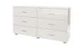 Lido 3+3 chest of drawers – White - LuminexFurnitureChest of DrawersLD233