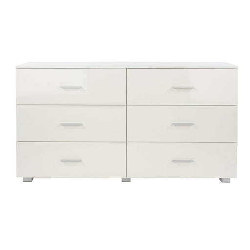 Lido 3+3 chest of drawers – White - LuminexFurnitureChest of DrawersLD233