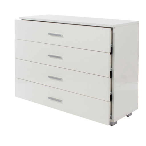 Lido 4 chest of drawers – White - LuminexFurnitureChest of DrawersLD214