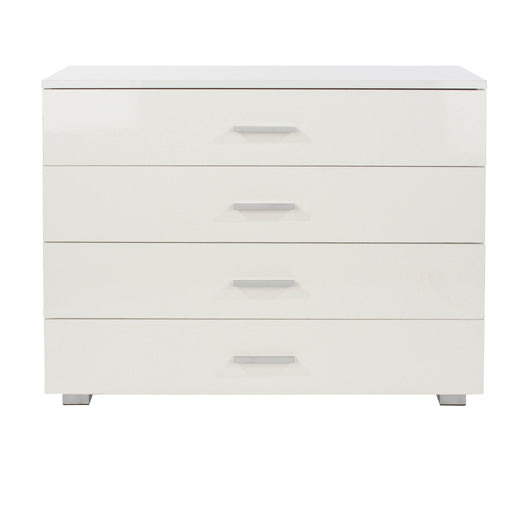 Lido 4 chest of drawers – White - LuminexFurnitureChest of DrawersLD214