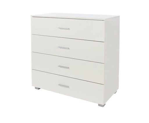 Lido 4 drawer chest of drawers – White - LuminexFurnitureChest of DrawersLD224