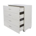 Lido 4 drawer chest of drawers – White - LuminexFurnitureChest of DrawersLD224