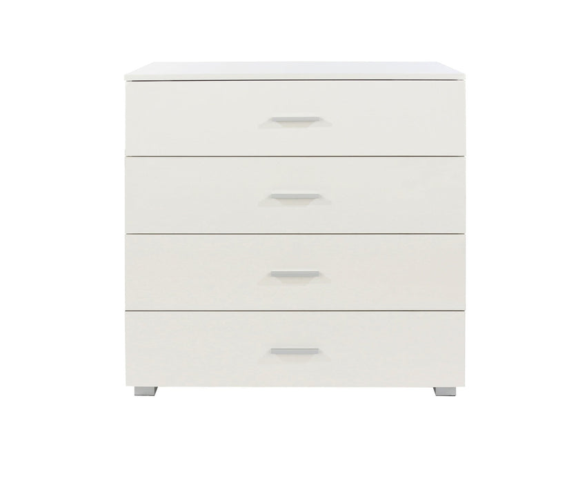Lido 4 drawer chest of drawers – White - LuminexFurnitureChest of DrawersLD224