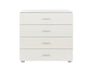 Lido 4 drawer chest of drawers – White - LuminexFurnitureChest of DrawersLD224