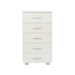 Lido 5 narrow chest of drawers – White - LuminexFurnitureChest of DrawersLD217