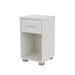 Lido Bedside Table 1 Drawer Compact Cabinet White - LuminexFurnitureBedside TableLD208