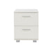 Lido Bedside Table 2 Drawer Cabinet White - LuminexFurnitureBedside TableLD210