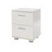 Lido Bedside Table 2 Drawer Cabinet White - LuminexFurnitureBedside TableLD210
