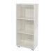 Lido Bookcase White Low Narrow - LuminexFurnitureBookcaseLD718