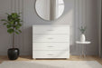 Lido White High Gloss 4 Drawer Chest of Drawers - Luminex FurnitureChest of DrawersLD224