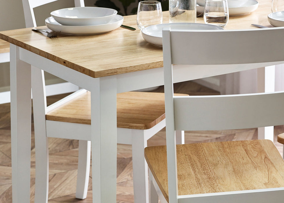 Liliana Small Dining Table – Oak & White Finish - Luminex FurnitureDining TableLIN001