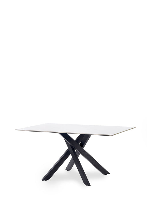Lillian White Marble Dining Table – Ceramic Italian Marble Effect - Luminex FurnitureDining TableBRA001